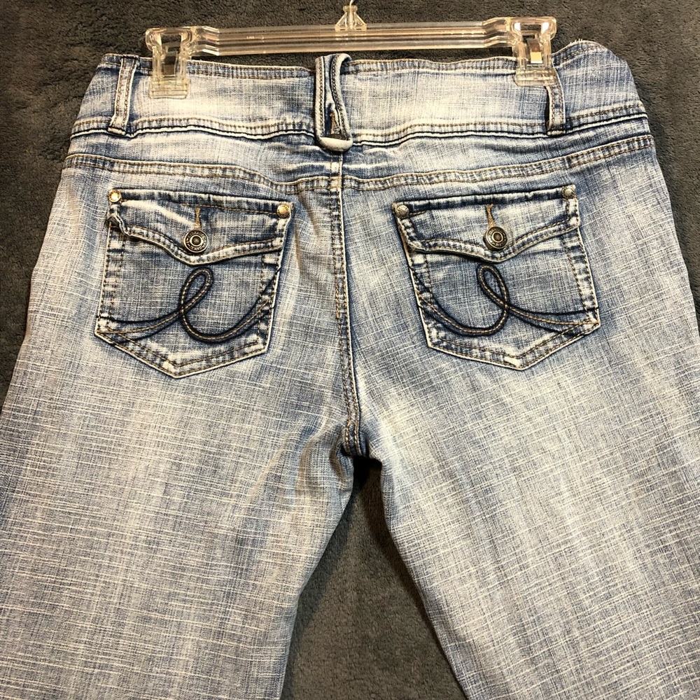 Hydraulic Flared Faded Jeans Size 9/10 Women’s